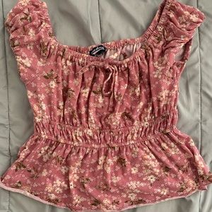 floral peasant top
